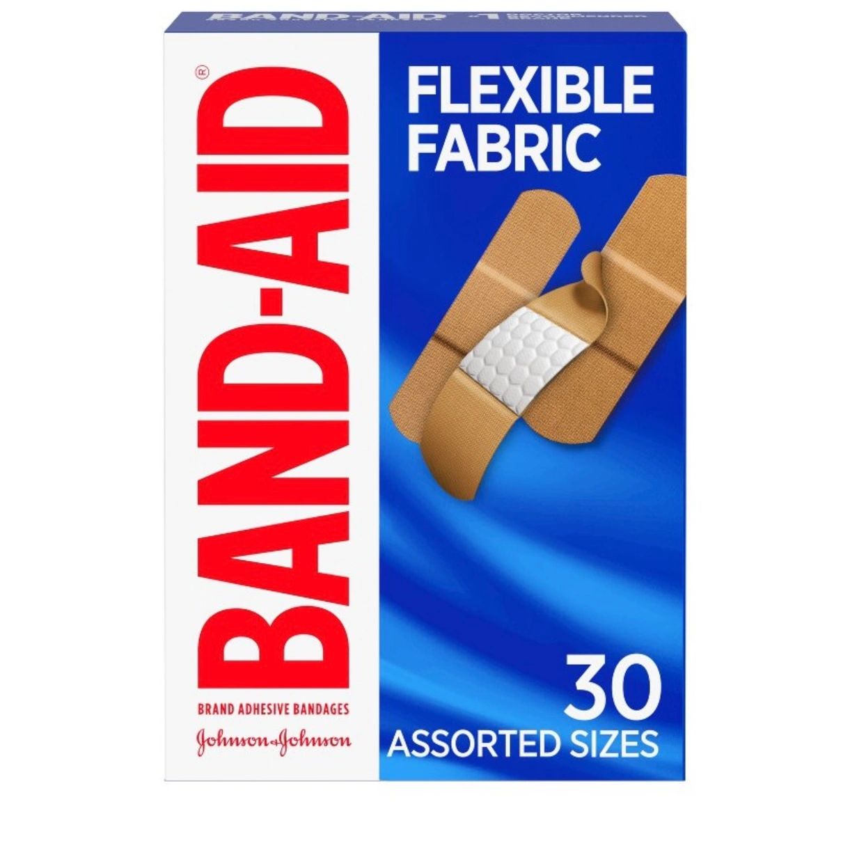 Band-Aid Flexible Fabric Brand Adhesive Bandages - 30ct