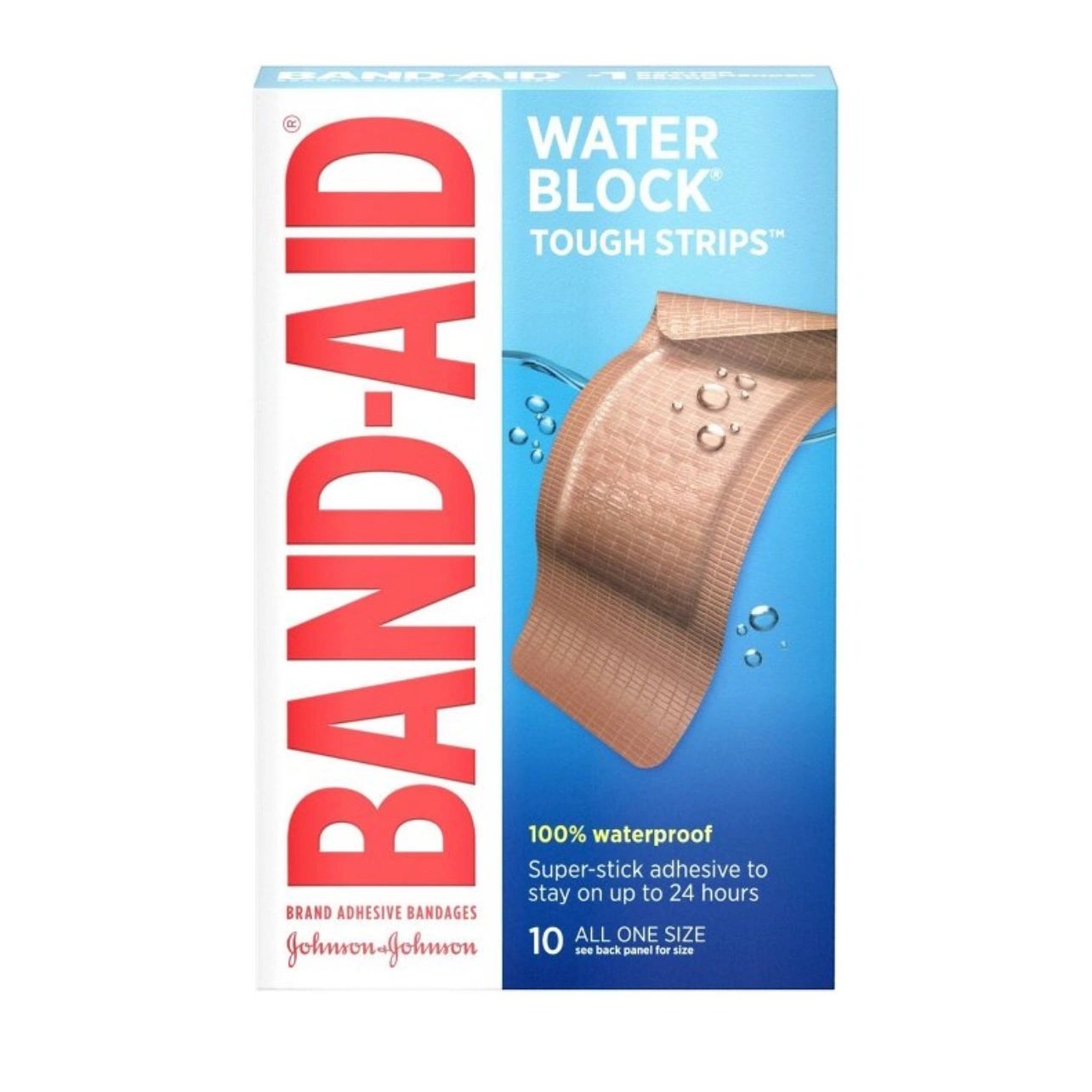 Band-Aid Tough Strip Waterproof - 10ct