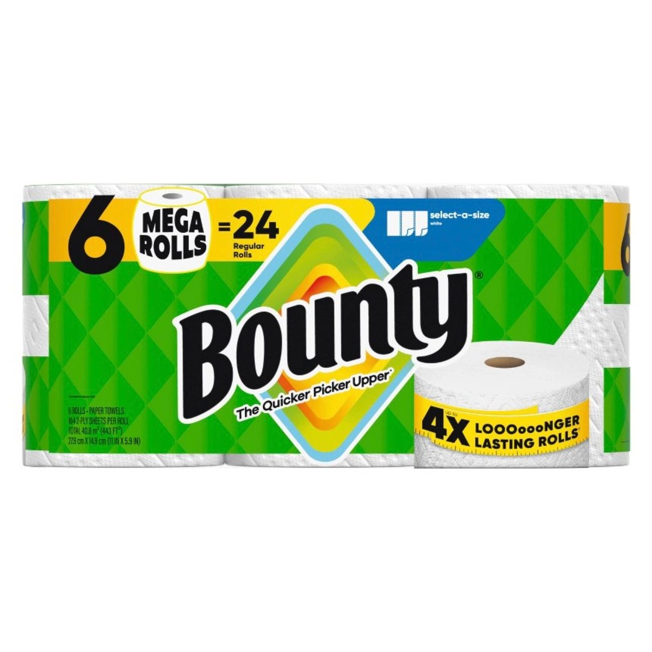 Bounty Select-A-Size Paper Towels - 6 Mega Rolls