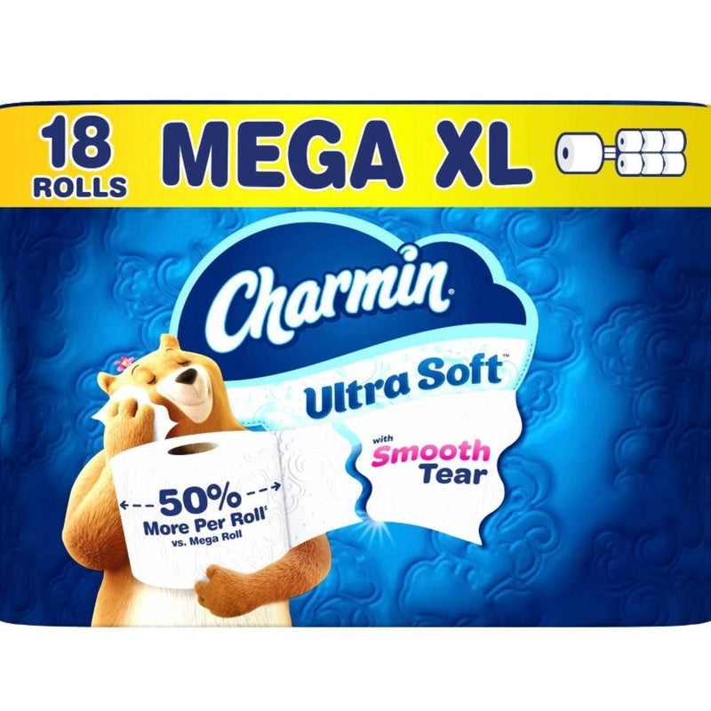Charmin Ultra Soft Toilet Paper - 18 Mega XL Rolls