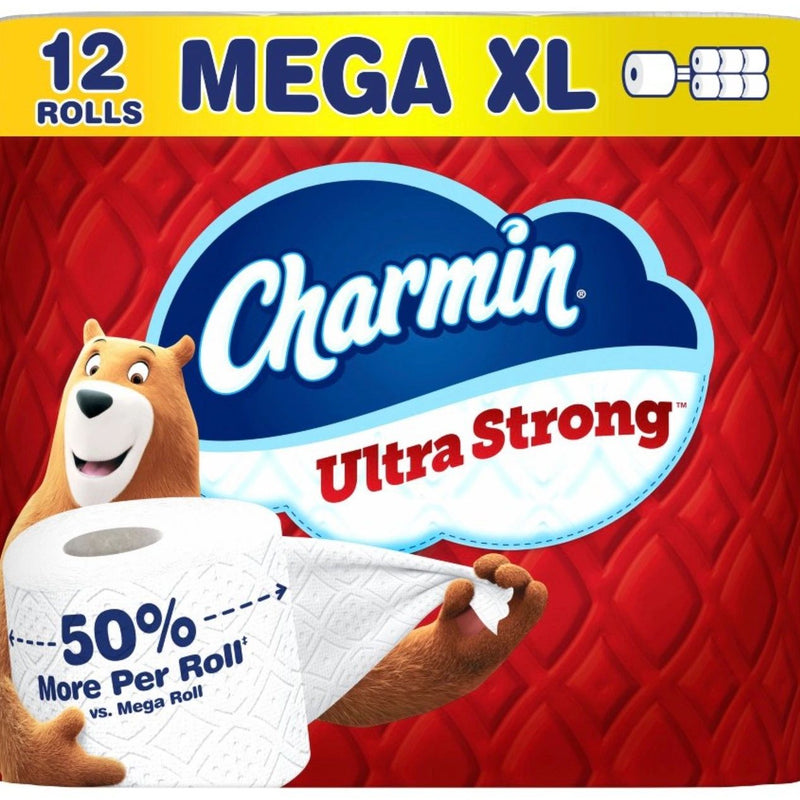 Charmin Ultra Strong Toilet Paper - 12 Mega XL Rolls