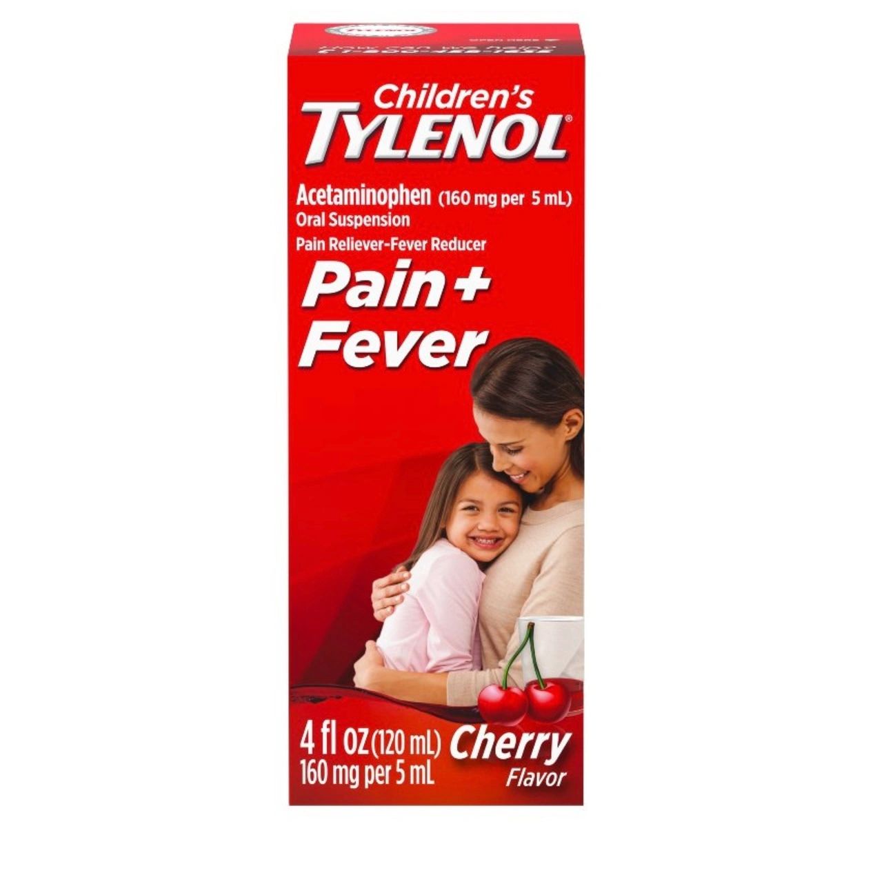 Children's Tylenol Pain + Fever Relief Liquid - Acetaminophen - Cherry - 4 fl oz