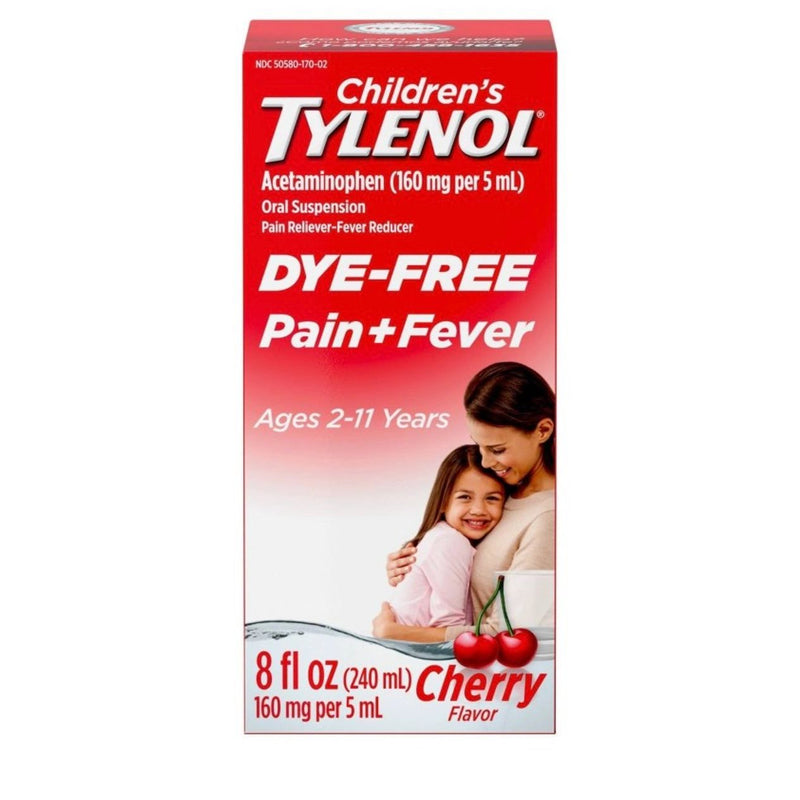 Tylenol Children's Acetaminophen Dye-Free Pain Relieving Liquid - Cherry - 8 fl oz
