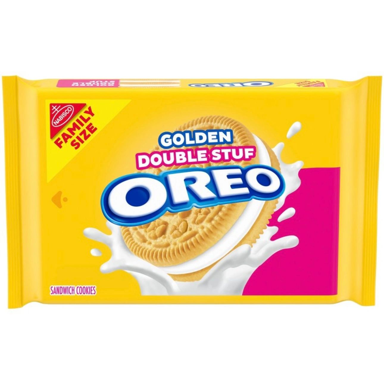 Oreo Golden Double Stuf Cookies - Family Size - 18.71oz