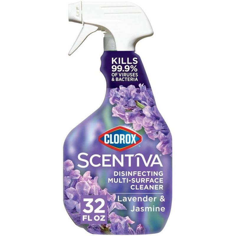 Clorox Scentiva Lavender & Jasmine Multi- Surface Cleaner Spray Bottle Bleach Free - 32 fl oz
