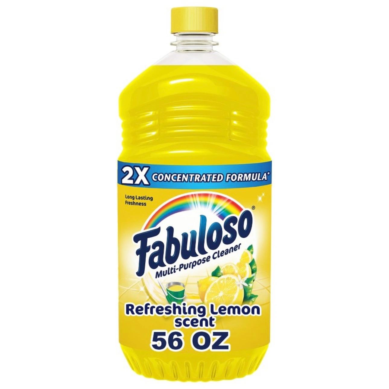 Fabuloso Lemon Scent Multi-Purpose Cleaner - 2X Concentrated Formula - 56 fl oz