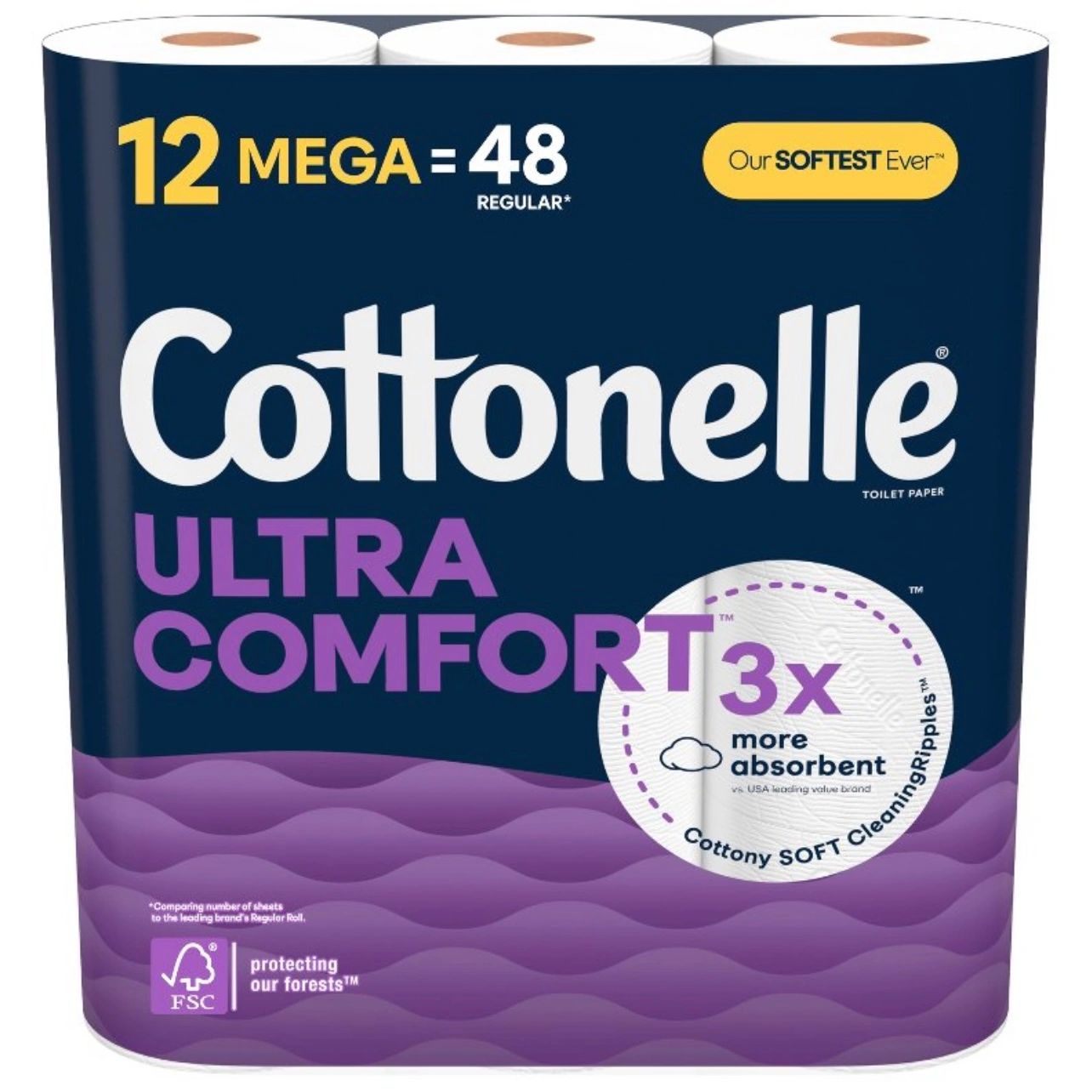 Cottonelle Ultra Comfort Toilet Paper - 12 Mega Rolls