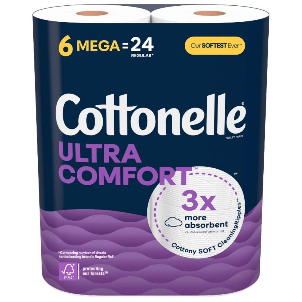 Cottonelle Ultra Comfort Toilet Paper - 6 Mega Rolls