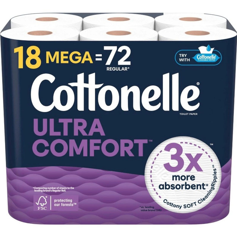 Cottonelle Ultra Comfort Toilet Paper - 18 Mega Rolls