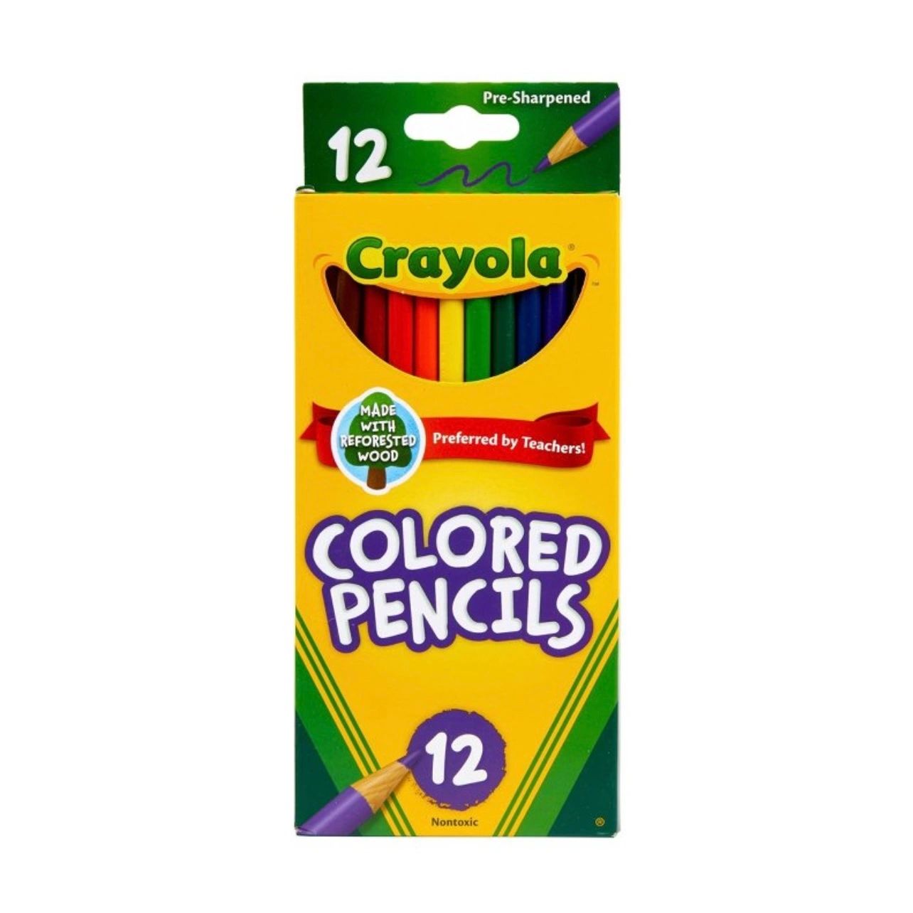 Crayola 12ct Kids Pre-Sharpened Colored Pencils