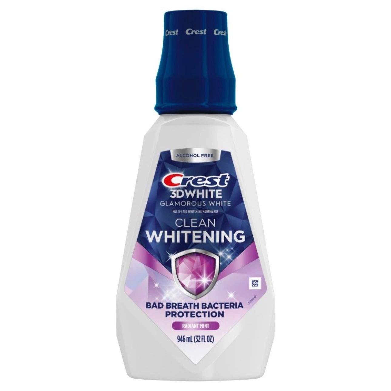 Crest 3D White Glamorous White Alcohol Free Multi-Care Whitening Mouthwash - 946 ml