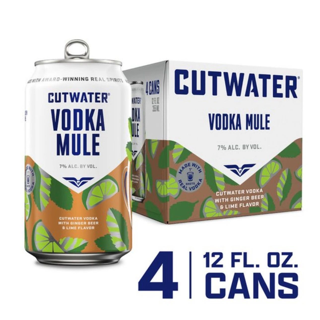 Cutwater Vodka Mule 4 Pack 12 Fl Oz Cans