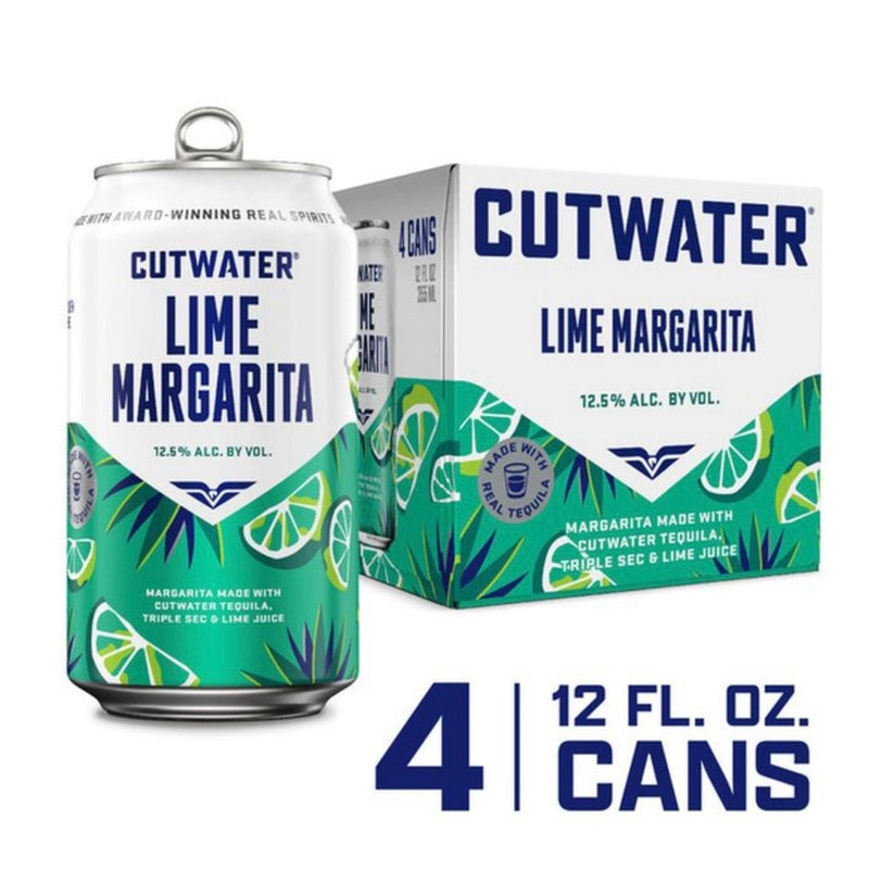 Cutwater Spirits Tequila Lime Margarita, 4 Pack 12 Fl. Oz. Cans