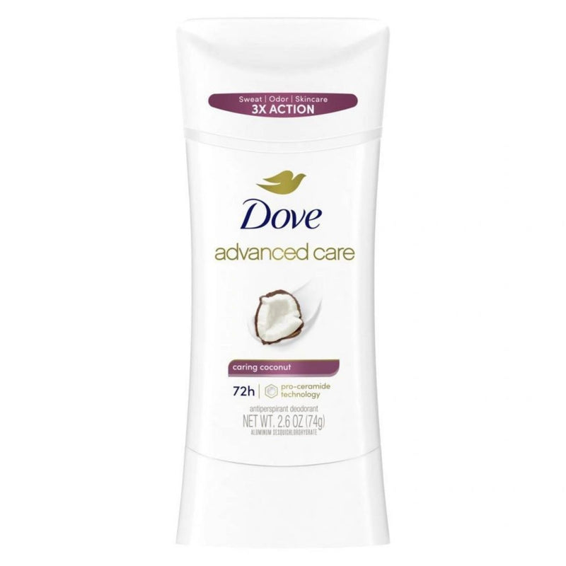 Dove Beauty Advanced Care Caring Coconut 72-Hour Solid Antiperspirant & Deodorant Stick - 2.6oz