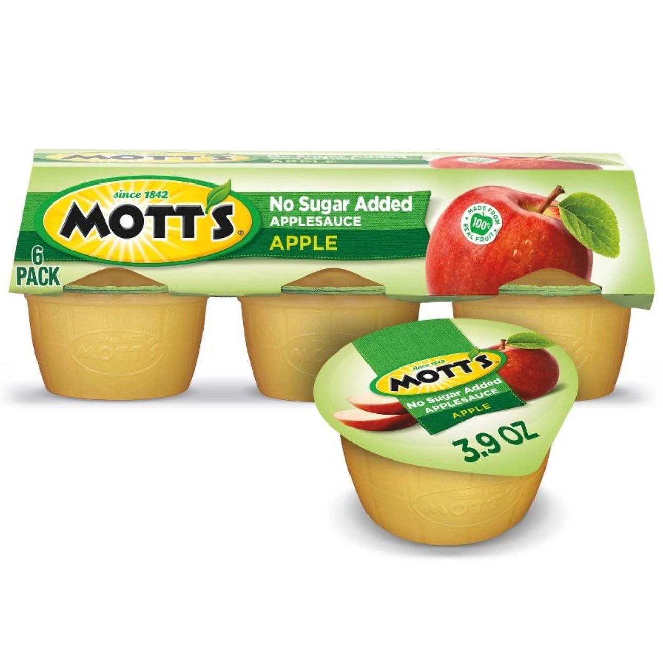 Mott's Unsweetened Applesauce - 6ct/ 3.9oz Cups