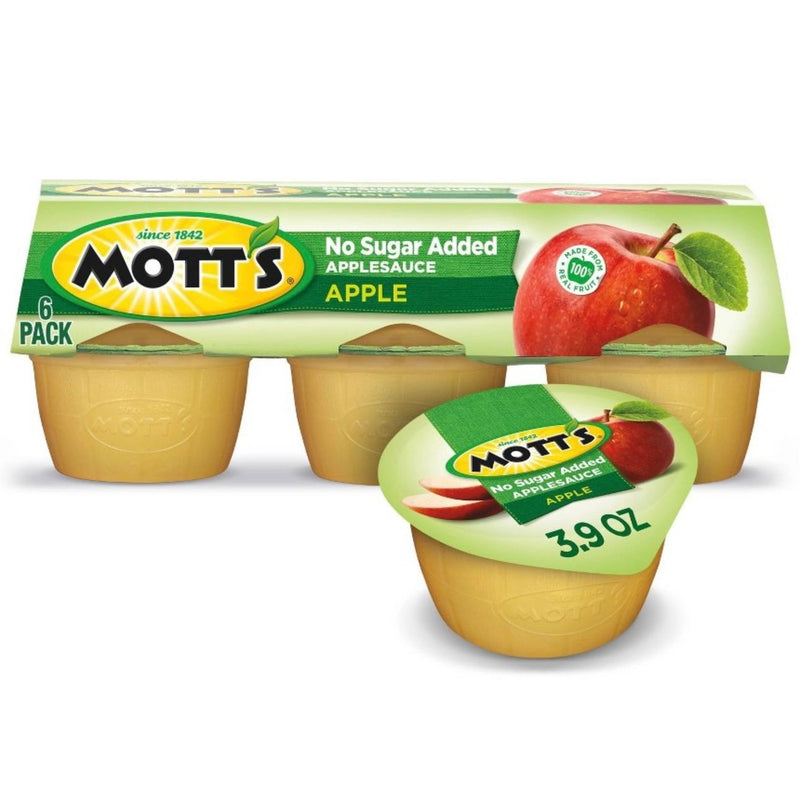 Mott's Unsweetened Applesauce - 6ct/ 3.9oz Cups