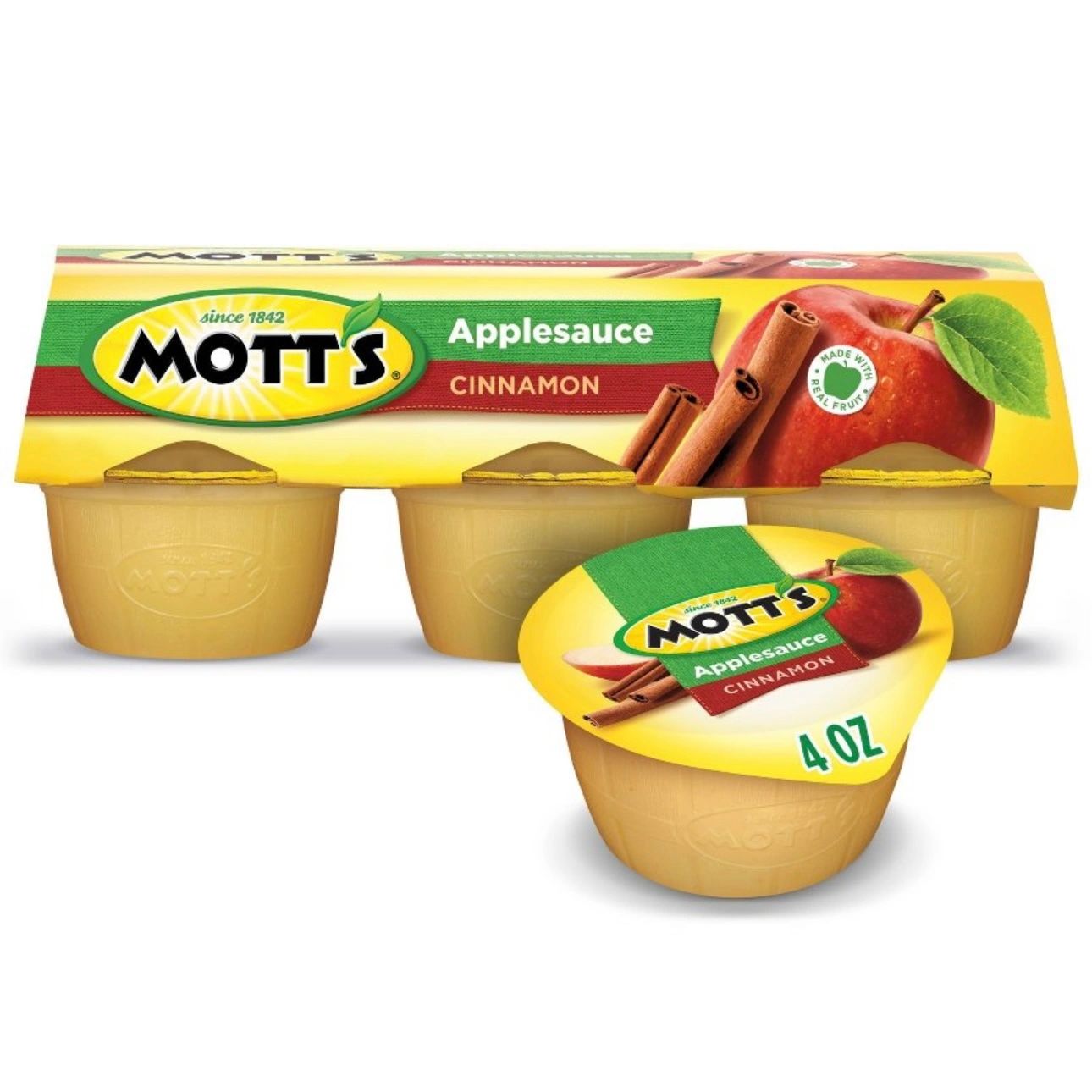 Mott's Cinnamon Applesauce - 6ct/4oz Cups