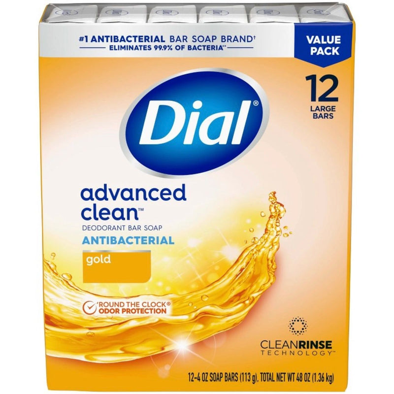 Dial Antibacterial Deodorant Gold Bar Soap - 12pk - 4oz each