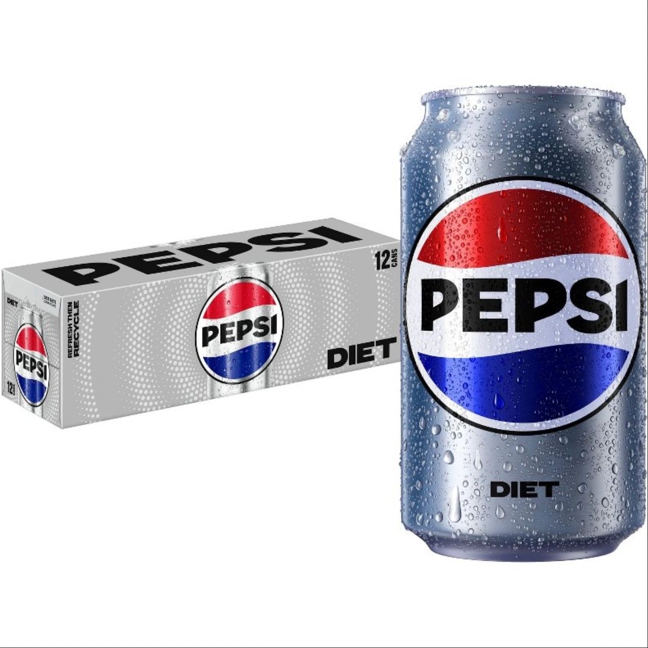 Diet Pepsi Cola Soda - 12pk/12 fl oz Cans
