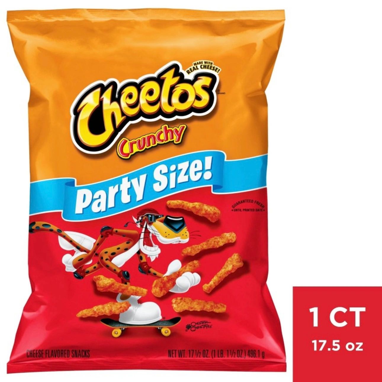 Cheetos Crunchy Cheese Flavored Party Size Snacks - 15oz