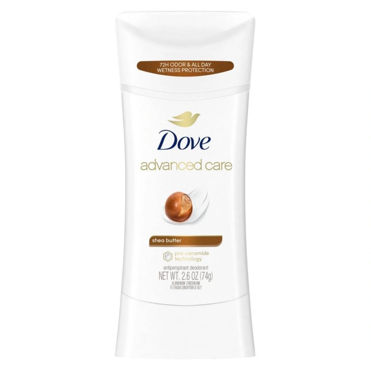 Dove Beauty Advanced Care Shea Butter 72-Hour Antiperspirant & Deodorant Stick - 2.60z