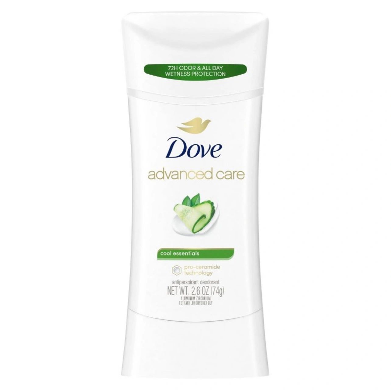 Dove Beauty Advanced Care Cool Essentials 72-Hour Antiperspirant & Deodorant Stick - 2.60z