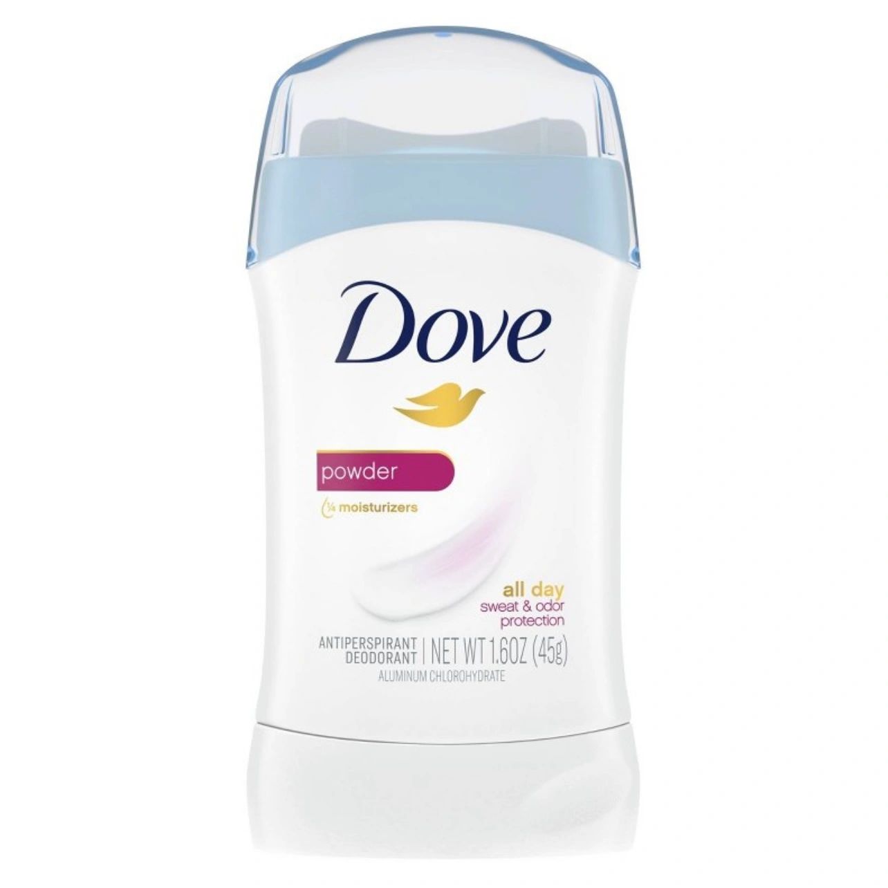 Dove Beauty Powder 24-Hour Invisible Solid Antiperspirant & Deodorant Stick - Trial Size - 1.60z