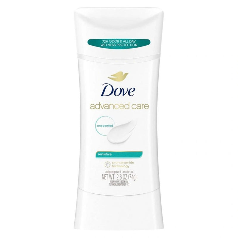 Dove Beauty Advanced Care Sensitive 72-Hour Women's Antiperspirant & Deodorant Stick - 2.6oz