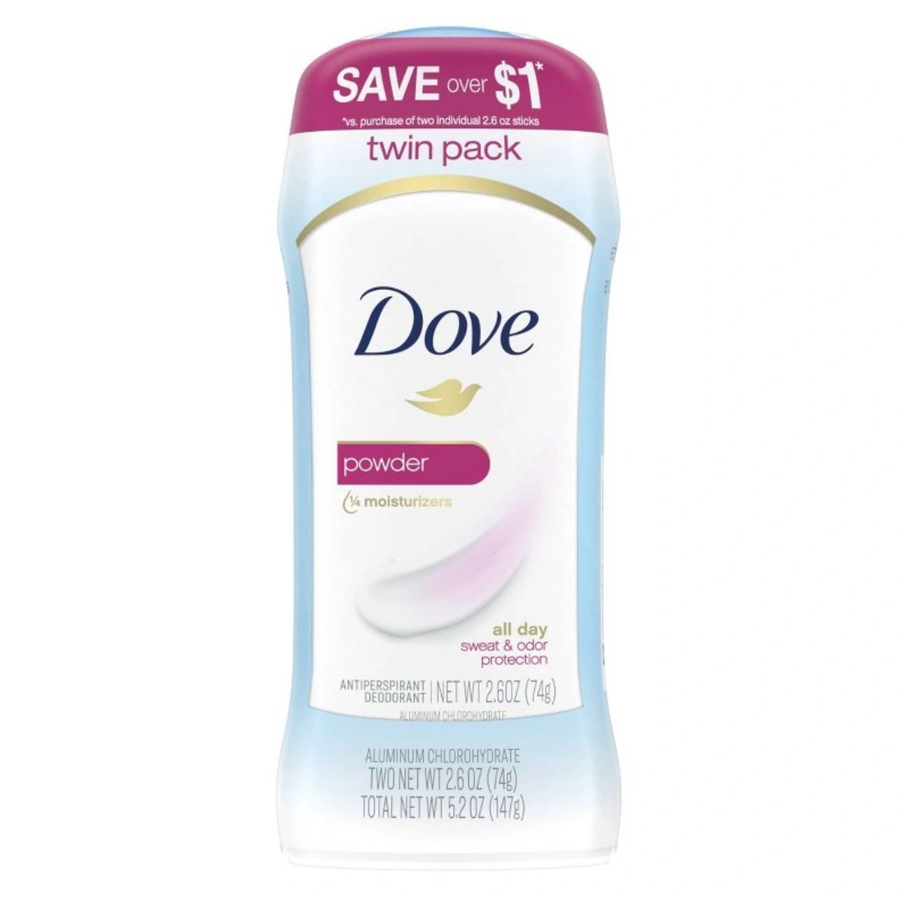 Dove Beauty Powder 24-Hour Women's Antiperspirant & Deodorant Stick