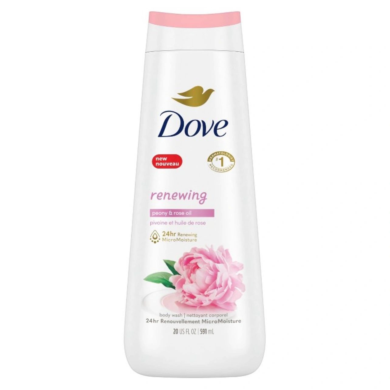 Dove Renewing Body Wash - Peony & Rose Oil - 20 fl oz