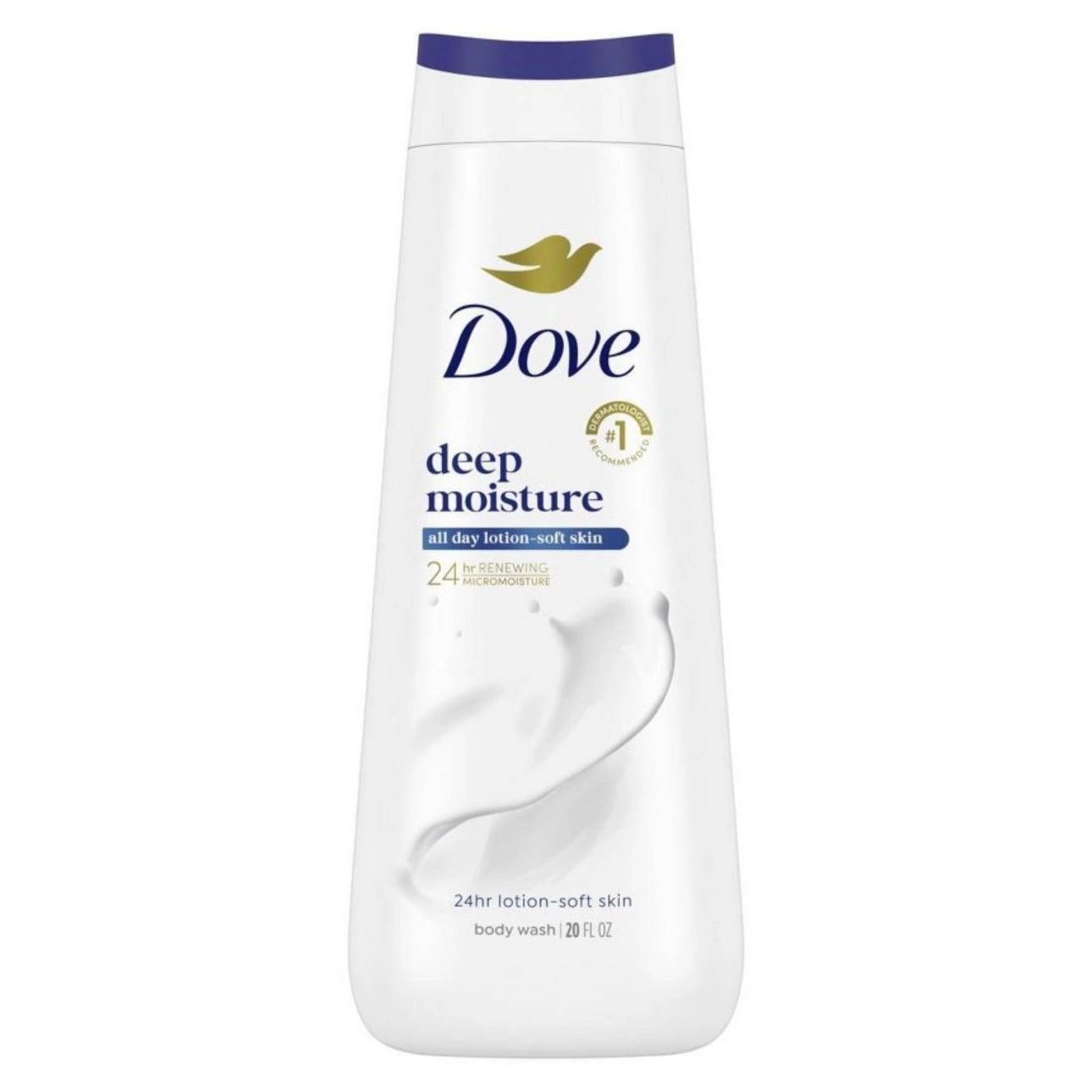 Dove Deep Moisture Body Wash Nourishes the Driest Skin 24hr Lotion-Soft Skin - 20 fl oz