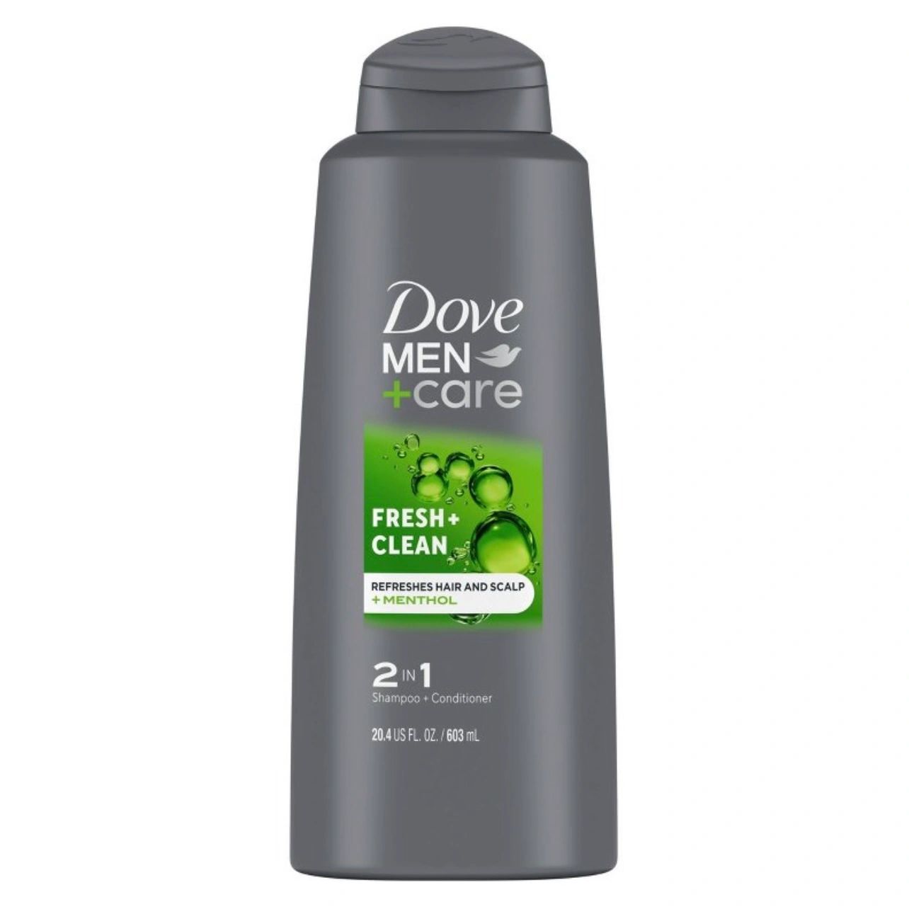 Dove Men+Care Fortifying 2-in-1 Shampoo and Conditioner for Normal to Oily Hair Fresh and Clean with Caffeine - 20.4 fl oz