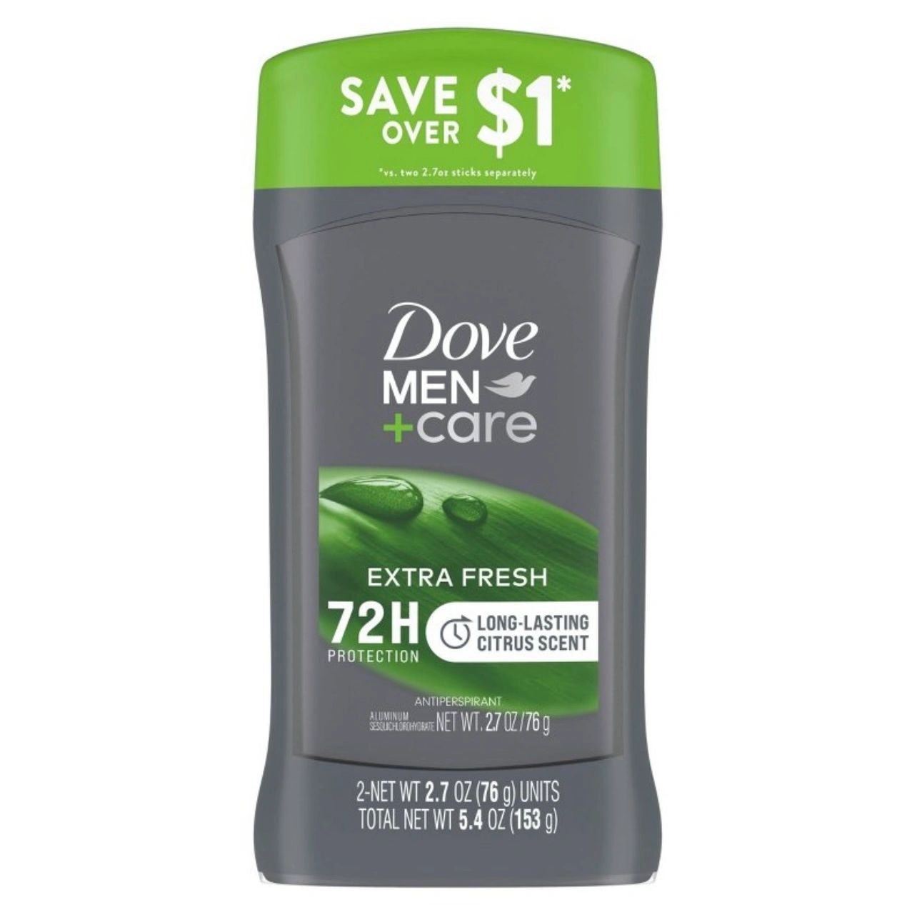 Dove Men+Care 72-Hour Antiperspirant & Deodorant Stick - Extra Fresh - 2.7oz/2ct