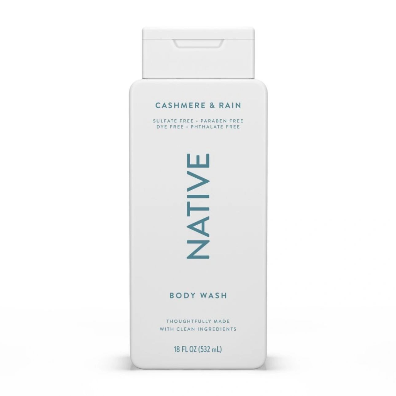 Native Body Wash for Men - Cashmere & Rain - Sulfate Free - 18 fl oz