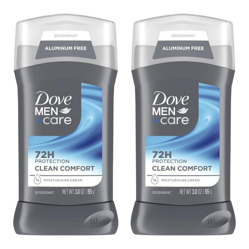 Dove Men+Care Solid Deodorant Stick Clean Comfort - 3oz/2ct