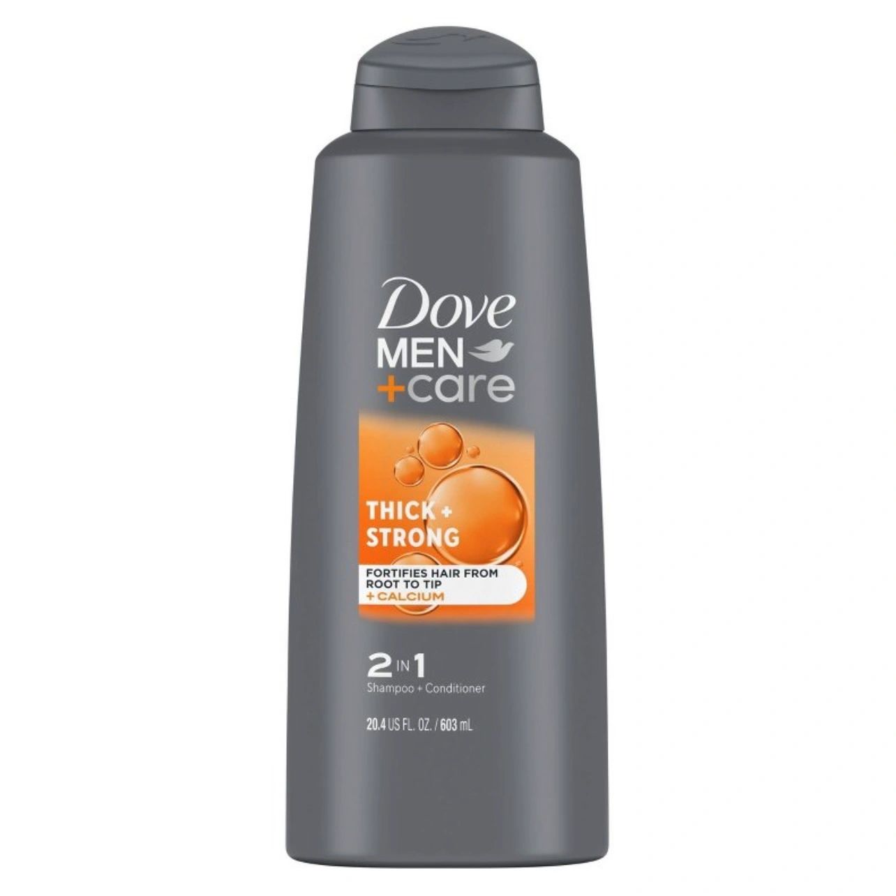 Dove Men+Care 2 in 1 Shampoo + Conditioner Thick + Strong for Fine or Thinning Hair - 20.4 fl oz