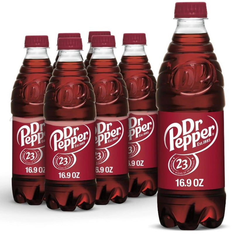 Dr Pepper Soda Bottles - 6pk/16.9 fl oz
