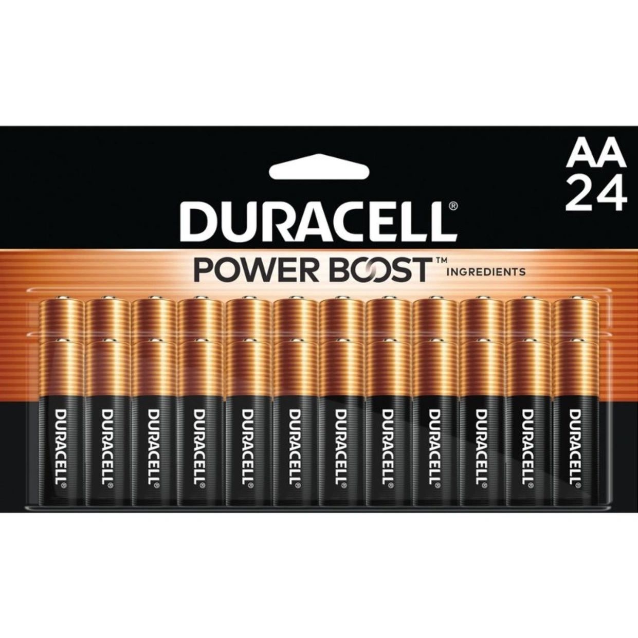Duracell Coppertop AA Batteries - 24pk Alkaline Battery: Household Single-Use 1.5V