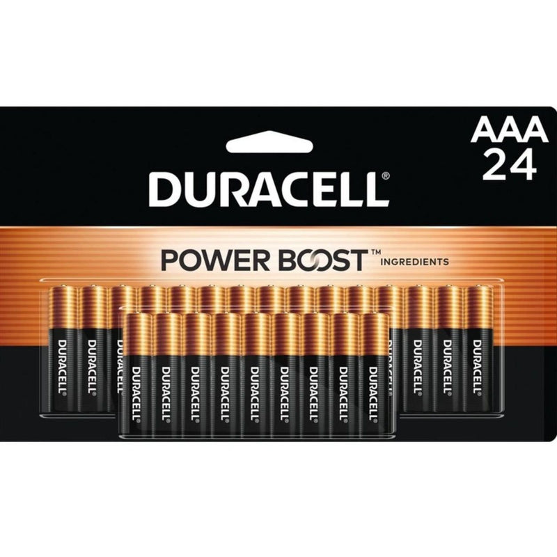 Duracell Coppertop AAA Batteries - 24pk Alkaline Battery: Output 1.5V, Single-Use