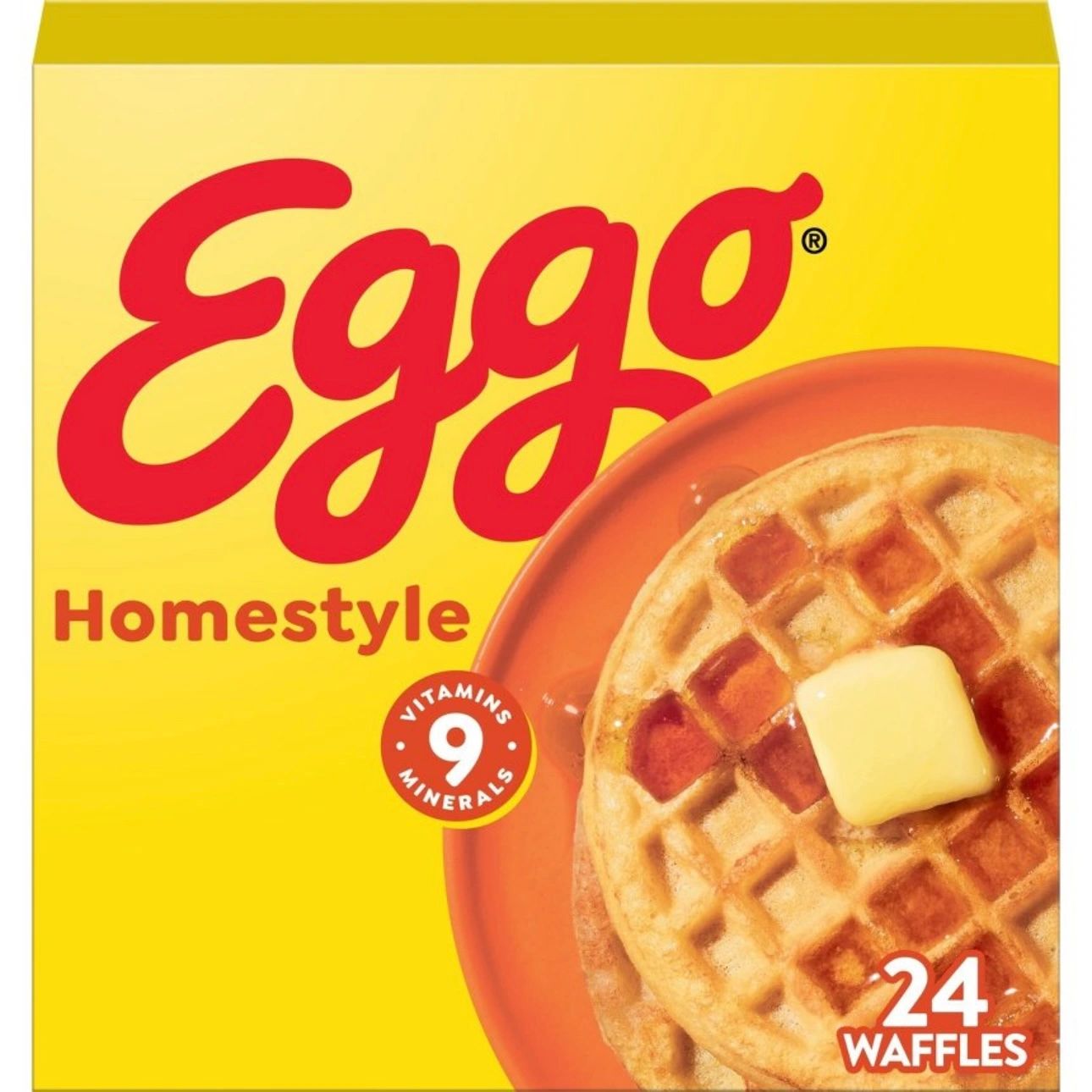 Eggo Frozen Waffles Homestyle - 29.6oz/24ct