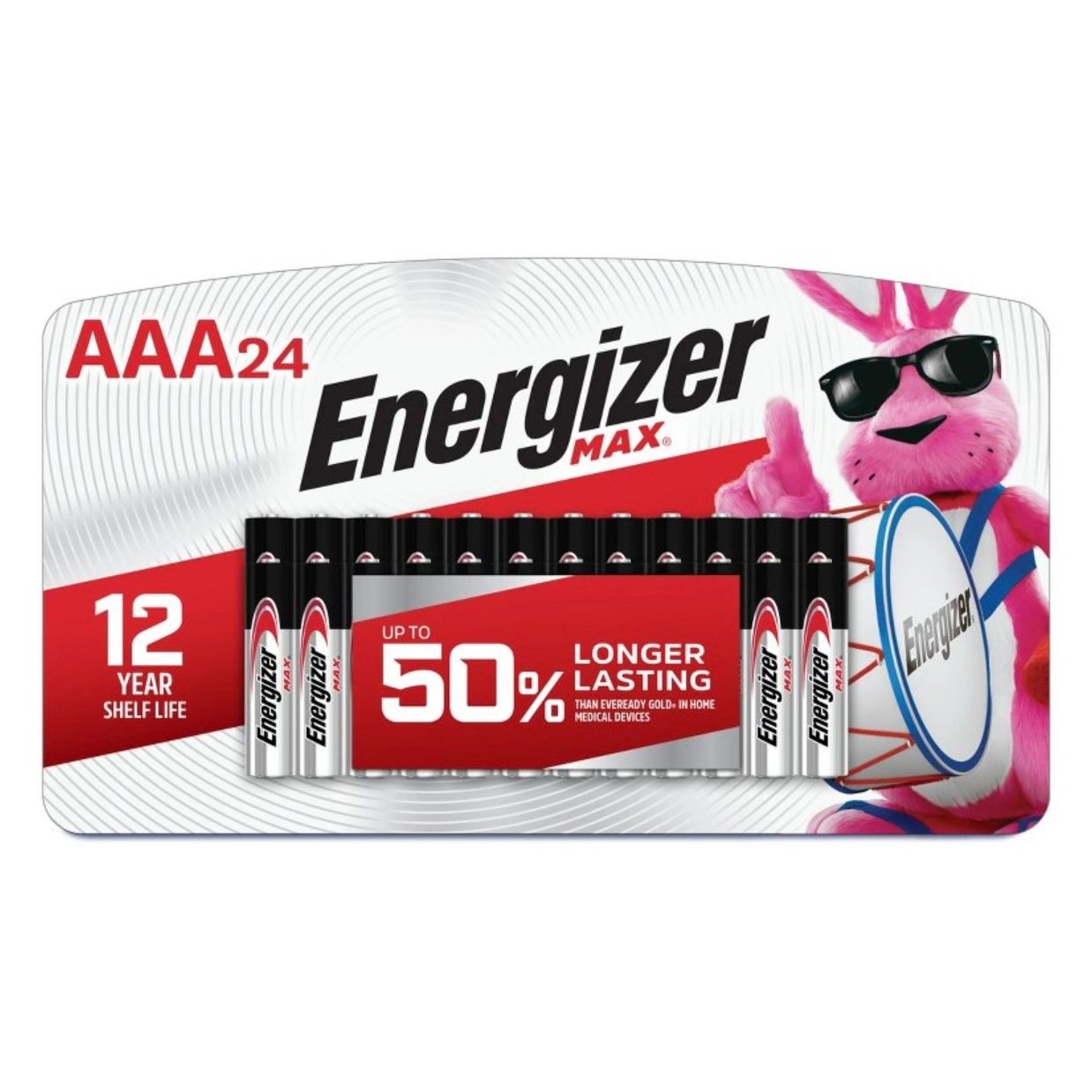 Energizer Max AAA Batteries - 24pk Alkaline Battery: Household, 1.5V, Single-Use