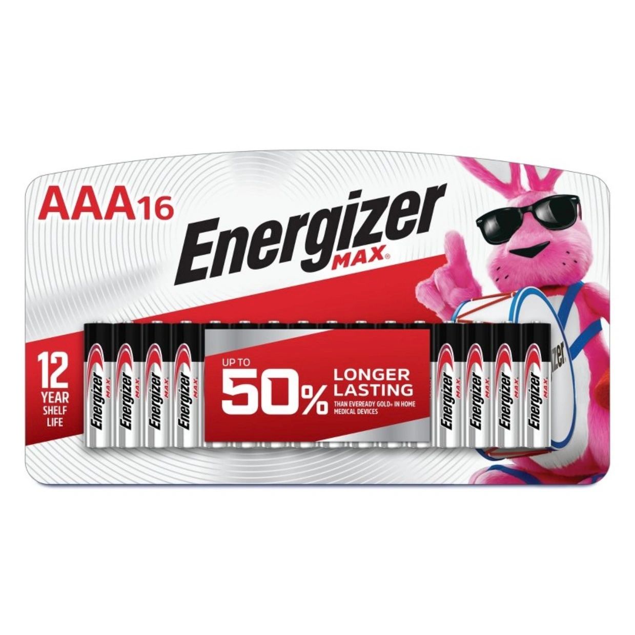 Energizer MAX AAA Batteries 16pk - Alkaline Battery: Household Power, Non-Rechargeable