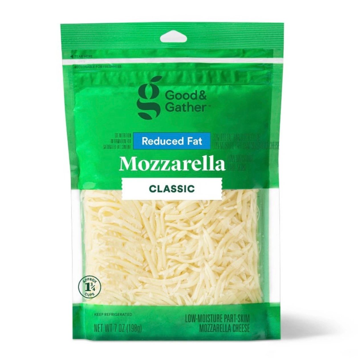 Shredded Reduced Fat Mozzarella Cheese - 7oz - Good & Gather™