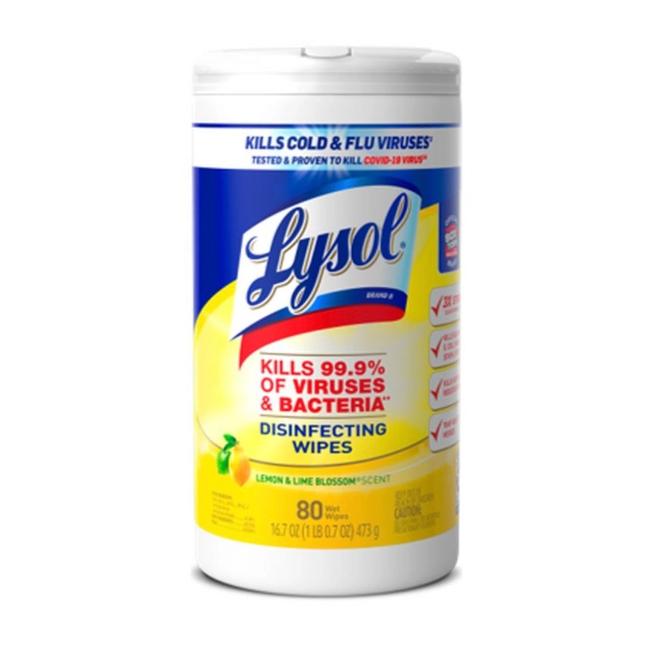 Lysol Lemon and Lime Blossom Disinfecting Wipes- 80ct