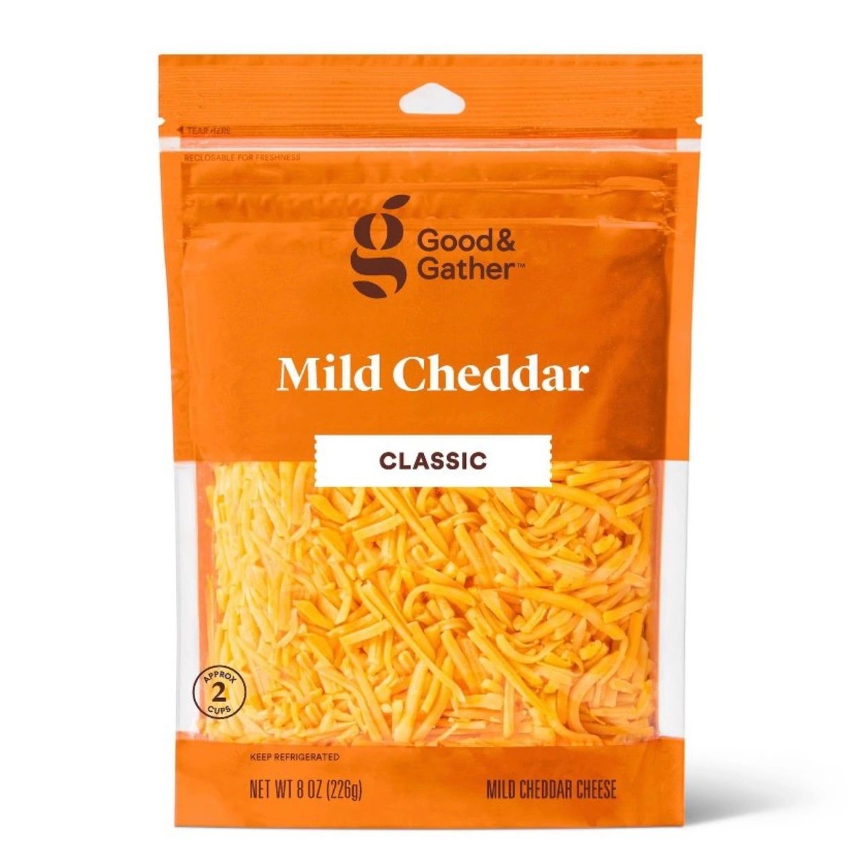 Shredded Mild Cheddar Cheese - 8oz - Good & Gather™