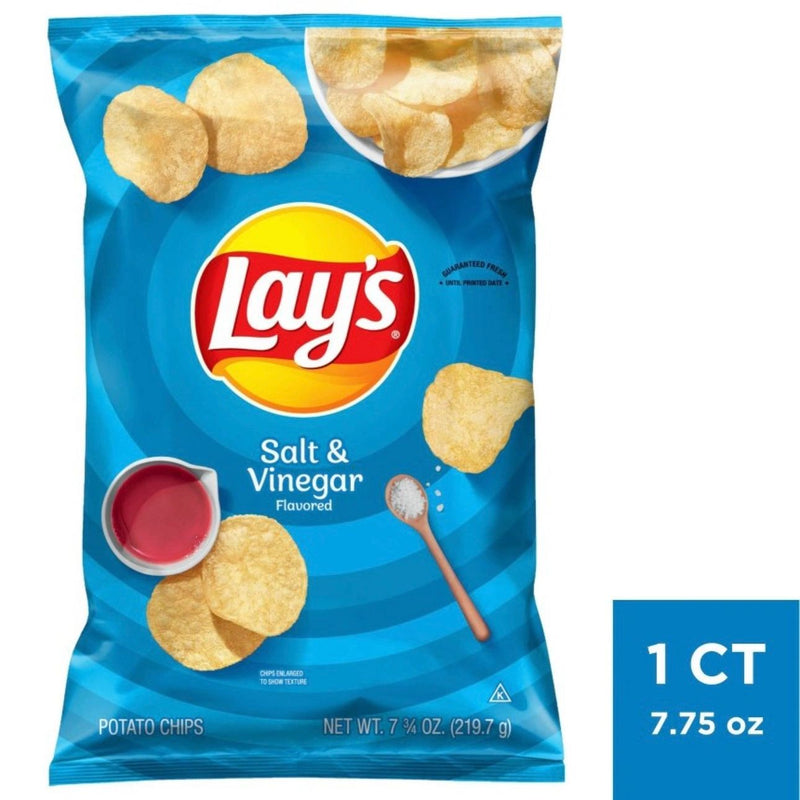 Lay's Salt & Vinegar Flavored Potato Chips - 7.75oz
