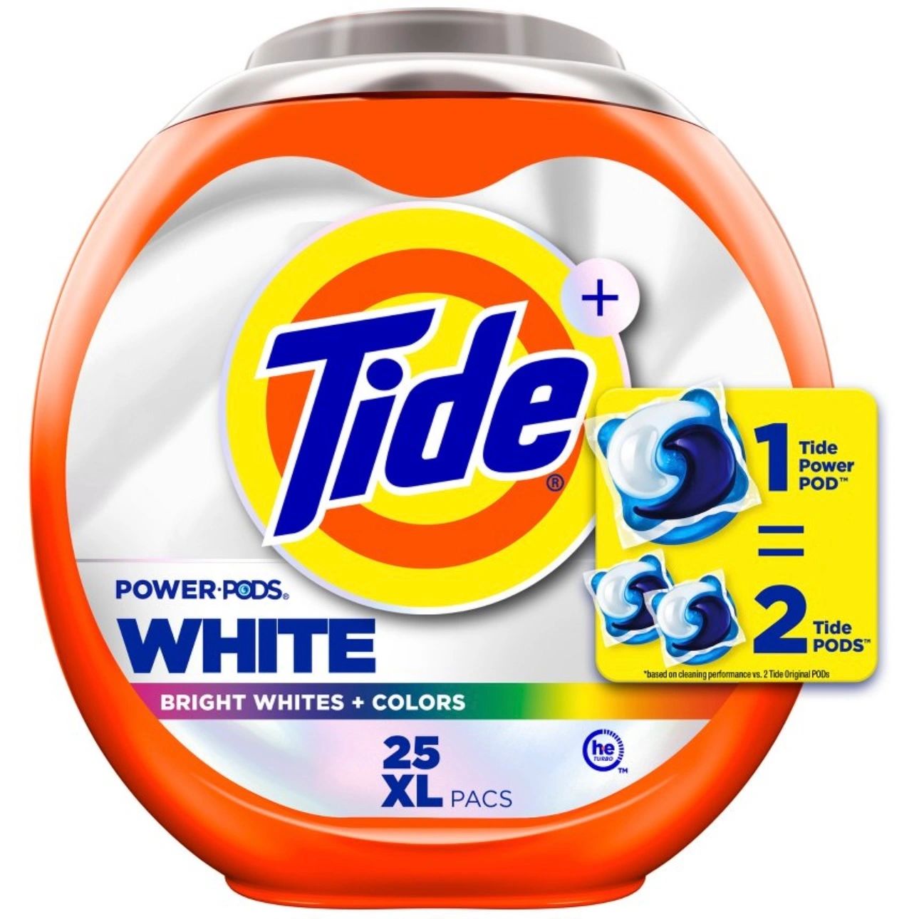 Tide Power Pods Ultra Oxi Whitening HE Compatible Laundry Detergent - 25ct