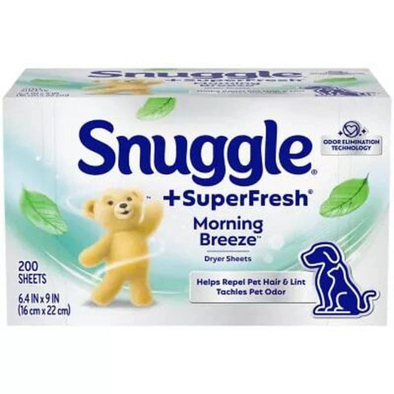 Snuggle Plus SuperFresh Original Fabric Softener Dryer Sheets - 200ct