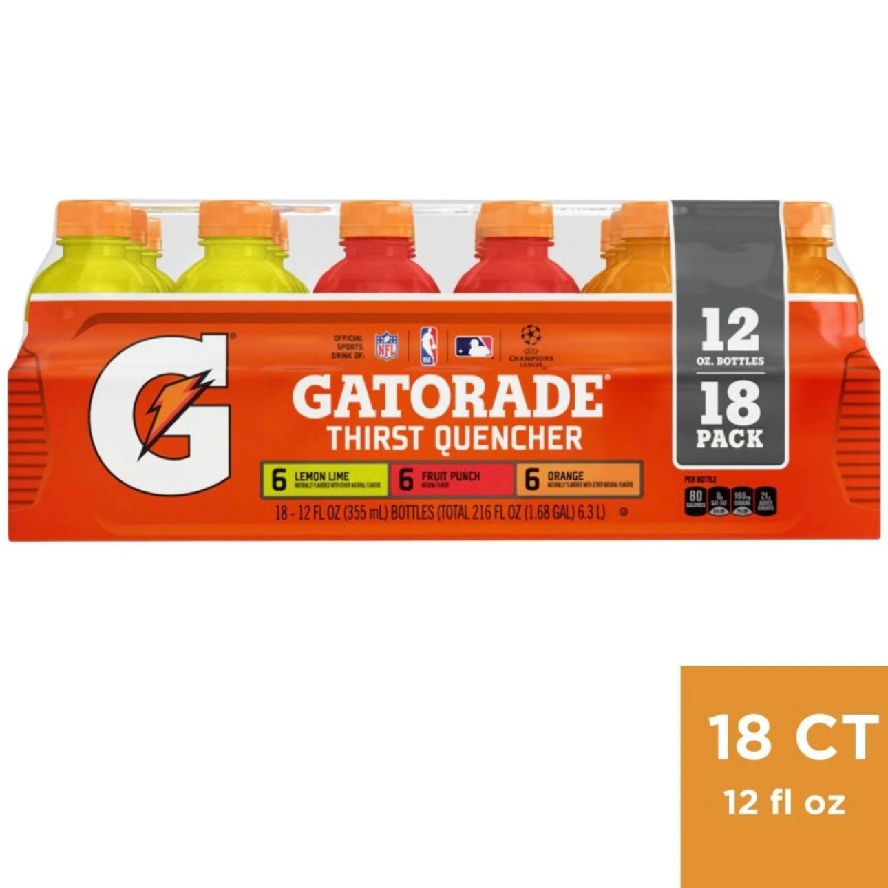 Gatorade Mixed Flavors Sports Drink - 18pk/ 12 fl oz Bottles