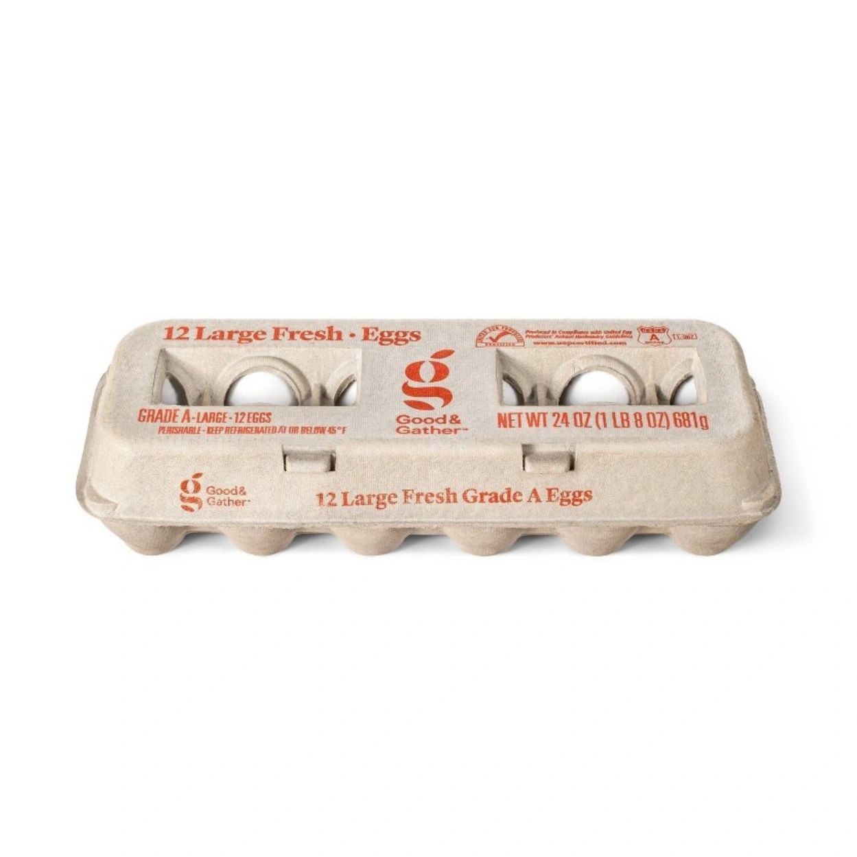 Grade A Large Eggs - 12ct - Good & Gather™